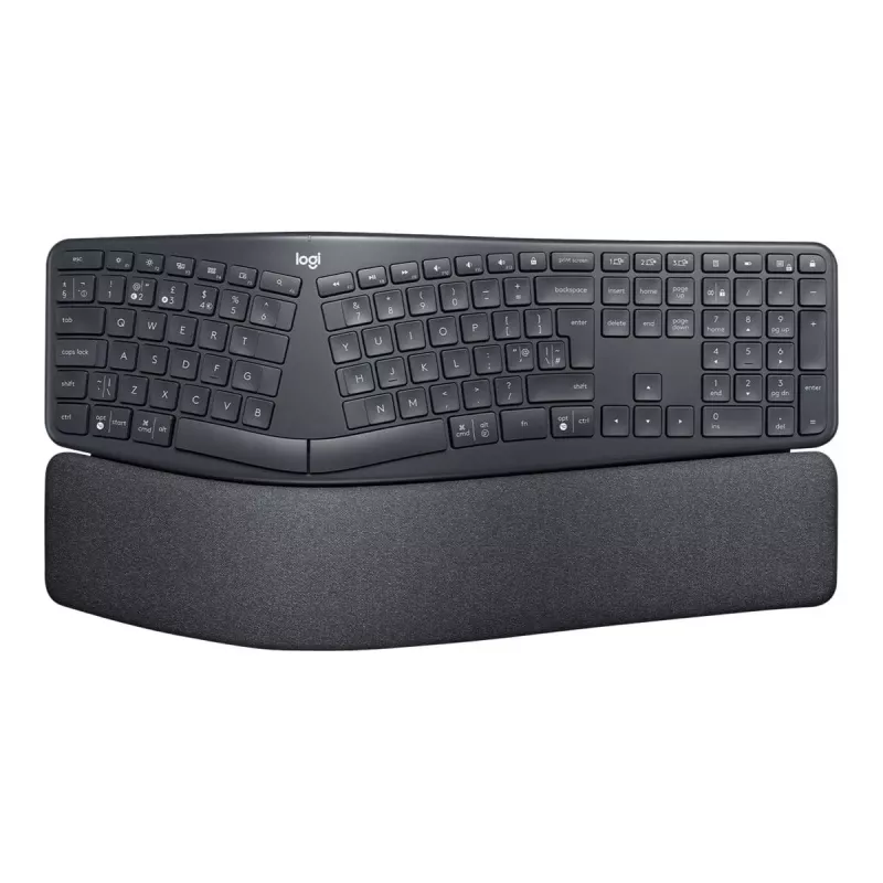 Logitech ERGO K860 - klávesnica - bezdrôtová - 2,4 GHz, Bluetooth 5.0 - QWERTY - GB - grafitová