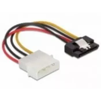 SATA HDD kábel DeLOCK 60120 4-polohový konektor samec s kovovou sponou rovný 0,12 m