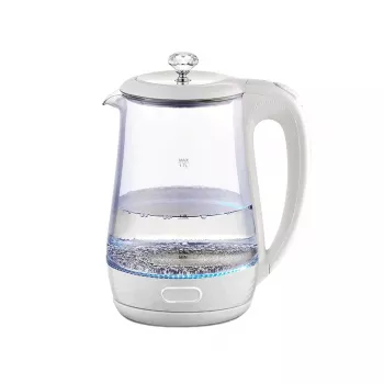 Rýchlovarná kanvica Maestro MR 052 WH — 1,7 L, 2200 W, priesvitná biela, sklenené telo