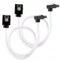 Corsair CC-8900279 Premium SATA kábel s opletom, uhlový, 30 cm, biely, balenie 2 kusy