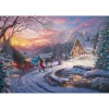 Thomas Kinkade Studios: Disney Dreams Collection - Cinderella Bringing Home the Tree, puzzle 1000 dielikov