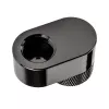 XSPC rotačný 14mm offset G1/4 fitting, chróm čierna - zahnutý rotačný konektor pre vodné chladenie