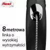 Flexi New CLASSIC 8 m čierne psie vodítko s navíjacím mechanizmom