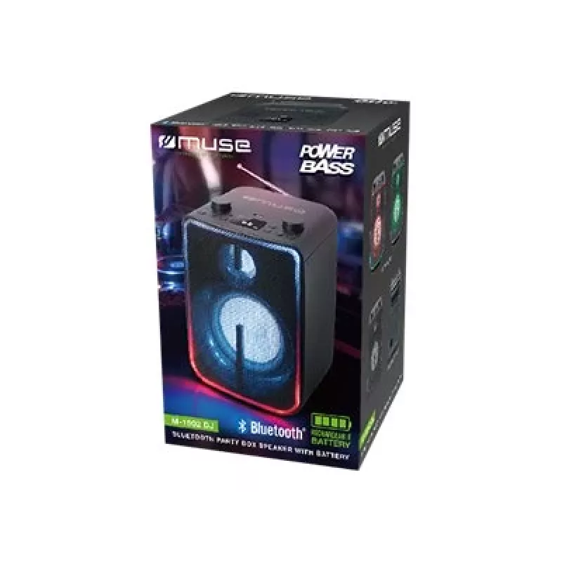 Prenosný mono reproduktor Muse M-1802 DJ čierny