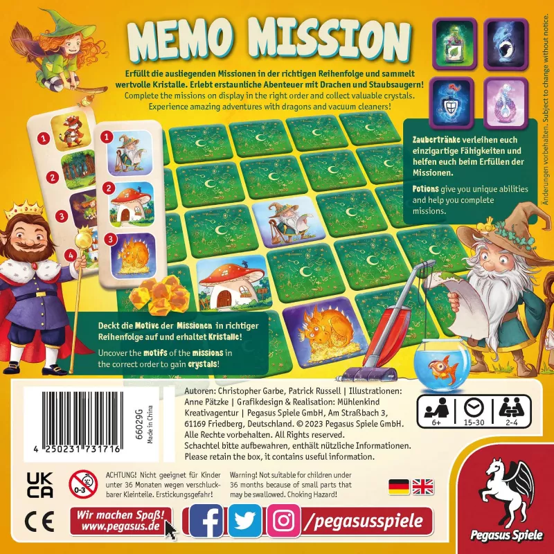 Memo Mission, stolová hra