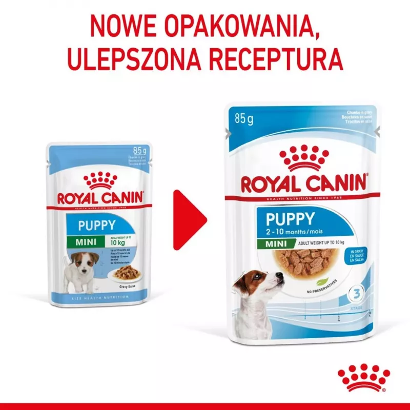 ROYAL CANIN SHN Mini Puppy in Sauce - mokré krmivo pre šteniatka - 12X85g