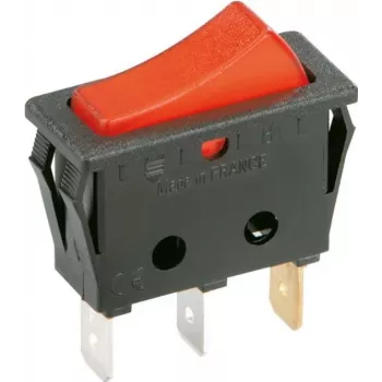 Bachmann 924.112 - kolískový spínač - 1P - čierny - červený - 250 V