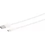 USB kábel S/CONN 14-13043 USB 2.0 2 m USB-A USB-C biely