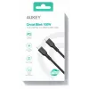 AUKEY CB-KCC101 nylonový kábel USB-C na USB-C 1m