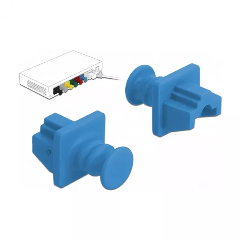 Protiprachová krytka DeLOCK 86509 RJ-45 10 kusov
