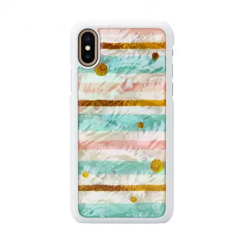 Obal na smartphone iKins pre iPhone XS / iPhone XS Max – pop mint čierny