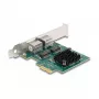 DeLOCK PCI Express x1 karta 2 x RJ45 Gigabit LAN BCM sivá