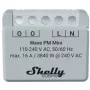 Inteligentný spínač Shelly Qubino Wave PM Mini, 1-kanálový, pod omietku, Z-Wave, bezdrôtový, 110–240 V AC / 24–30 V DC, sivý