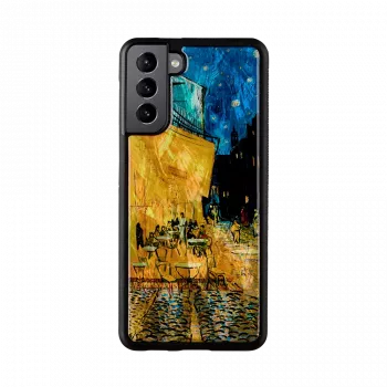 Ochranné puzdro iKins na Samsung Galaxy S21+ — čierna