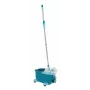 Umývací systém Leifheit Clean Twist Mop Ergo mobil, jedna nádrž, modrá, s mopkou a otočnými kolieskami