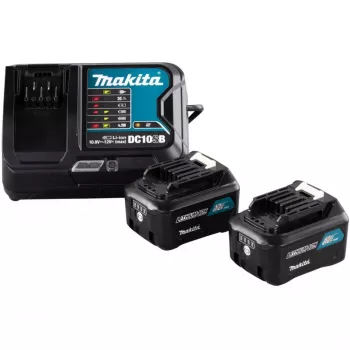 Power Source Kit Li 12V 4Ah, sada čierna/modrá, 2x batéria BL1041B, 1x rýchlonabíjačka DC10SB