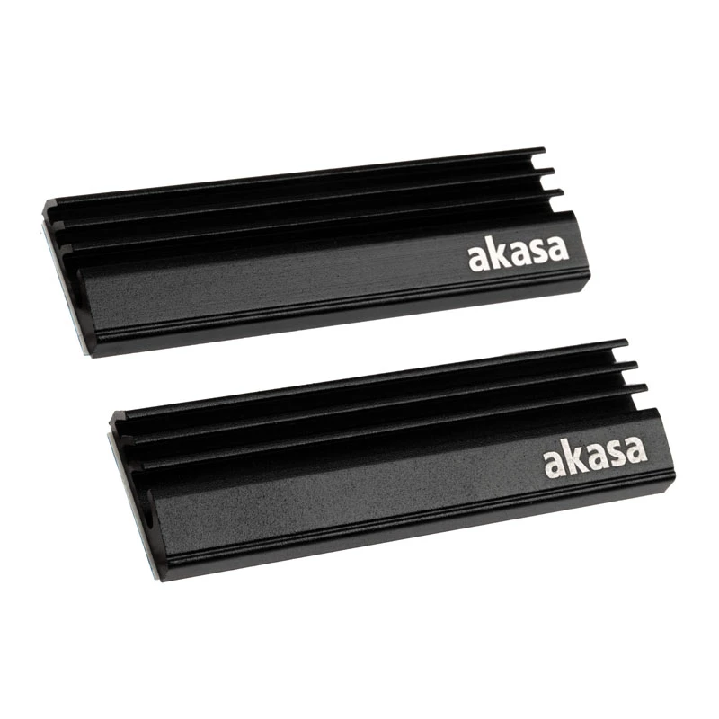 Akasa A-M2HS01-KT02 chladič/radiátor SSD pre chladiaci systém počítača čierna 1 - 2 (A-M2HS01-KT02)