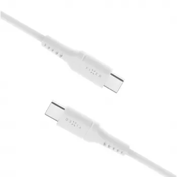USB-C na USB-C pevný kábel FIXED FIXDLS-CC2-WH, 2 m, 60 W