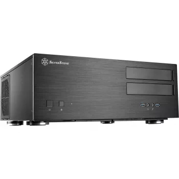 SilverStone Grandia GD08 - Desktop - SSI EEB - bez napájacieho zdroja - čierna - USB/Audio