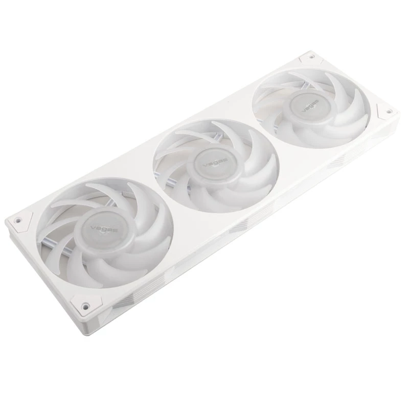 Ventilátor do skrine AKASA Vegas A36 ARGB, 360 mm, biely