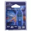 Titanum TA101B externá čítačka kariet, USB 2.0, MicroSDHC/miniSD/MMC/SD/SDHC, modrá
