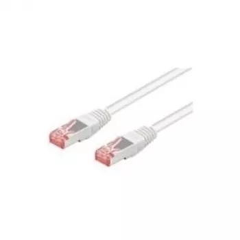 Wentronic Goobay CAT 6 patch kábel, S/FTP (PiMF), biely, 50 m - LSZH bez halogénov, meď (93510)