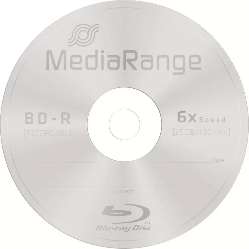 BD-R médium MediaRange MR514 25 GB 25 ks