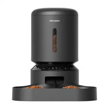 Automatický dávkovač krmiva pre domáce zvieratá Aptel Granary PL-AF103-36B, 5 l, dve misky, WLAN (čierna)