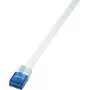 Logilink SlimLine - patch kábel - RJ-45 samec - RJ-45 samec - 1 m - UTP - CAT 6 - biely (CF2031U)