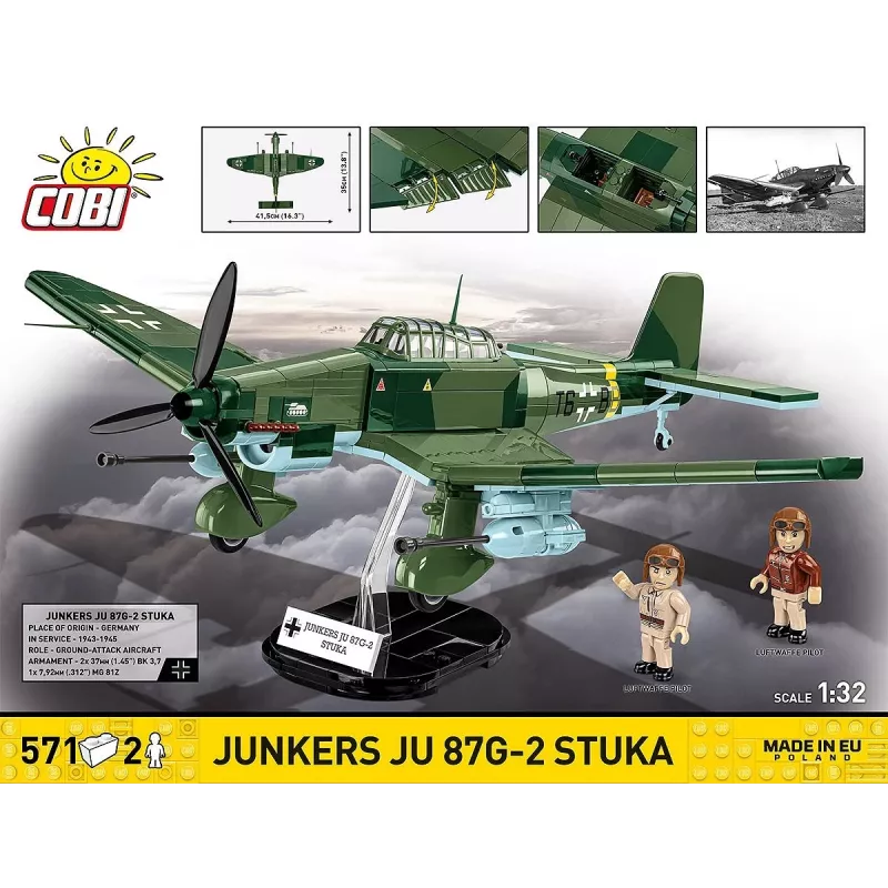 Stavebnica Cobi Blocks Junkers JU 87G-2 Stuka 571 diel