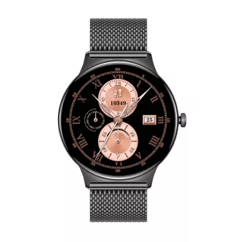 Smartwatch Colmi V89 Steel čierna s meračom tepu, vodotesná