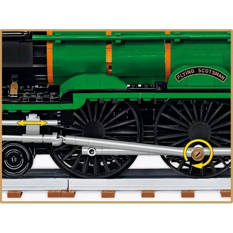 Cobi Flying Scotsman britská parná lokomotíva, stavebnica, 1:35, 2677 dielikov
