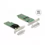 DeLOCK PCI Express x16 karta na 4 x interné NVMe M.2 Key M – low-profile formát