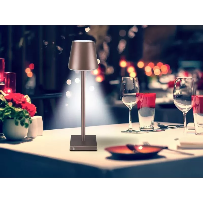 Nabíjateľná stolová lampa Beper P201UTP103, dotykový vypínač, 2 W