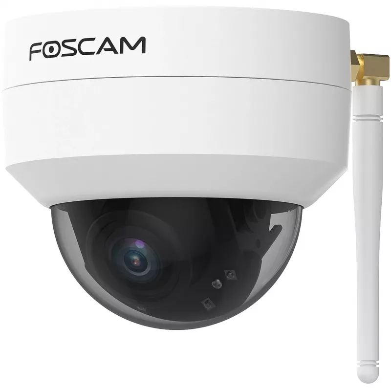 Foscam D4Z vonkajšia IP bezpečnostná kamera, 4 MP, 1536p, Wi-Fi AC, LAN, biela