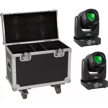 LED svetelný set EUROLITE TMH-B90 2x s transportným kufrom a kolieskami