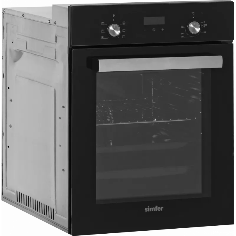 Vstavaná rúra SIMFER 4207DERSP.1 — 47 L, multifunkčná, manuálne pop-up ovládače, čierna, 59,5×45 cm