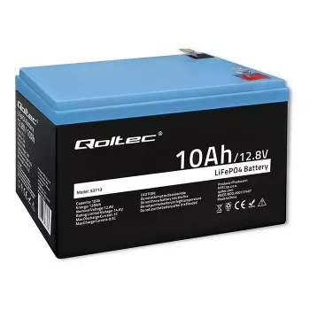 Akumulátorový balík LiFePO4 QOLTEC 10Ah 12,8V 128Wh s integrovaným BMS