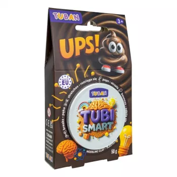 Modelovacia hmota TUBAN TUBI SMART – UPS! 50 g, hnedá, detská, 95×35×165 mm