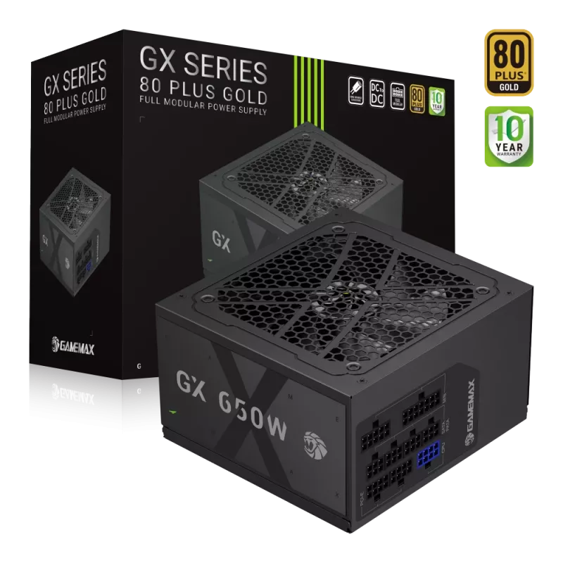 Gamemax napájací zdroj, 80 PLUS, Gold | GX 650GF | 650 W