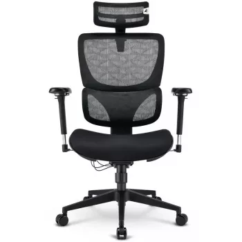 Kancelárska stolička Sharkoon OfficePal C40 — čierna, ergonomický dizajn, výškovo nastaviteľná