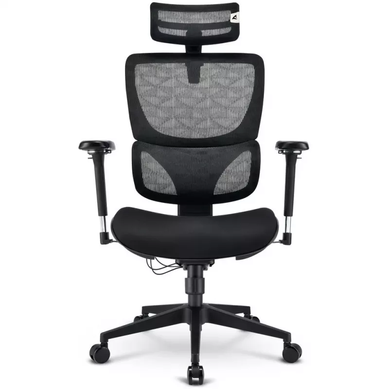 Kancelárska stolička Sharkoon OfficePal C40 — čierna, ergonomický dizajn, výškovo nastaviteľná