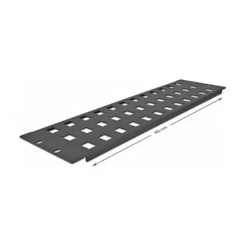Keystone panel DeLOCK 19 inch Keystone patch panel 48 portov 3U čierna