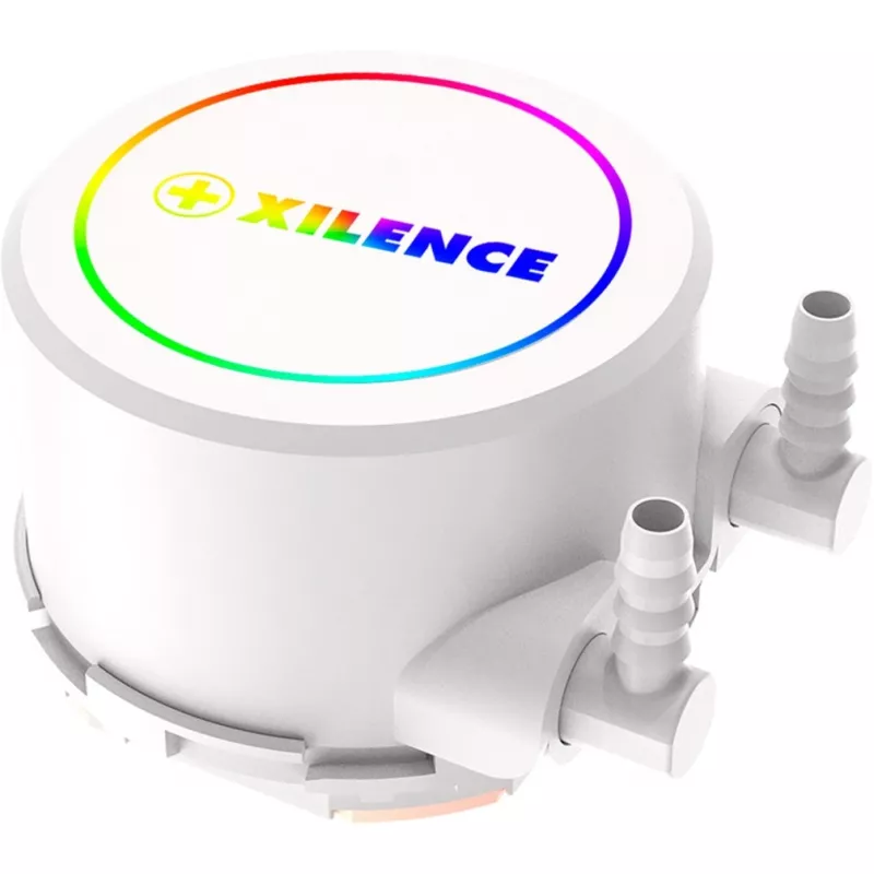 All-in-One kvapalinový chladič XILENCE Performance A+ XC974 — 240 mm radiátor, 300 W TDP, biely, ARGB