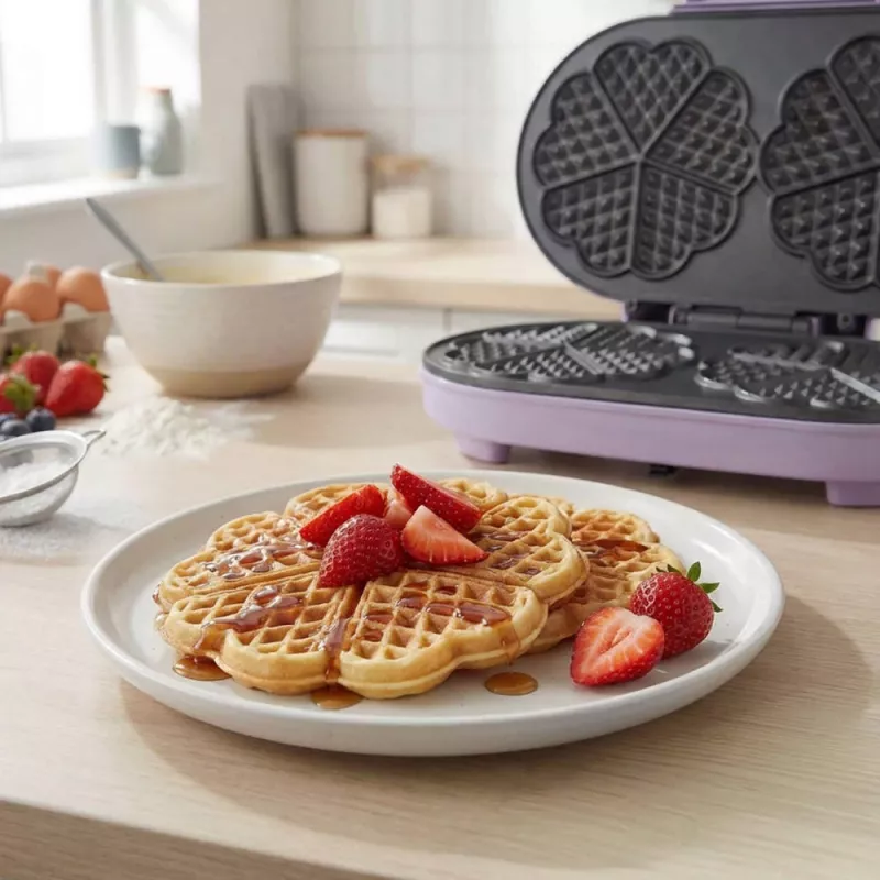 Giles & Posner EK6700GSPPVDE dvojité srdcové wafle