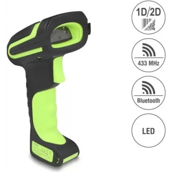 Skener čiarových kódov DELOCK 90588 1D/2D Bluetooth 433 MHz prenosný skener