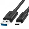 UNITEK Y-C474BK USB kábel USB 3.2 Gen 1 (3.1 Gen 1) 1 m USB A USB C čierny