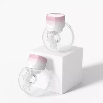 Momcozy S12 Pro dvojitá elektrická odsávačka mlieka ružová, 180 ml