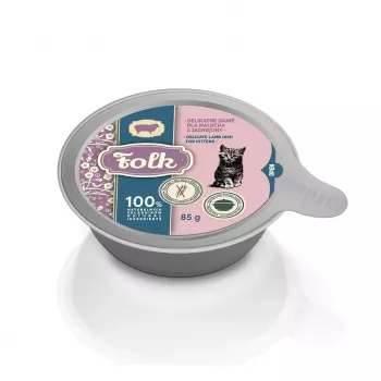 FOLK Kitten jemné jahňacie jedlo - mokré krmivo pre mačky - 85g