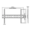 Economy TV držiak Maclean, max VESA 600x400, 37-70, 45 kg, čierny, MC-939